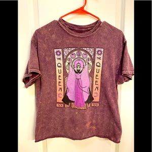 Acid wash tee shirt Disney Queen